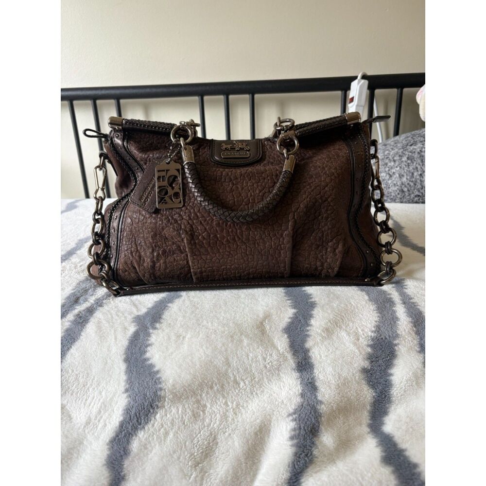 Coach 70th Anniversary Embossed Buffalo Caroline Dowel Satchel, Style #18661